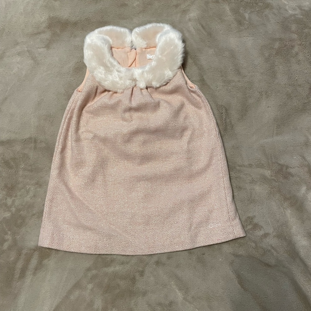 Chloe baby girls pink tweed dress 9M
